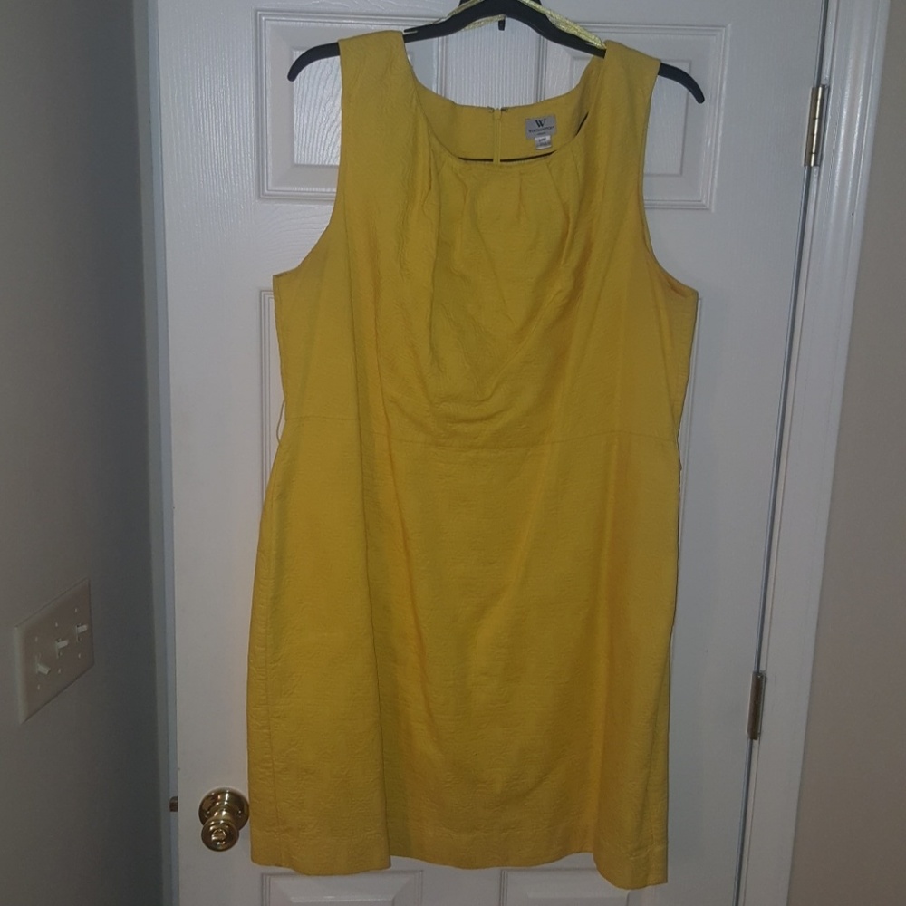 Yellow Fitted Dress